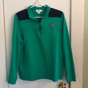 A shep shirt from vineyard vines.